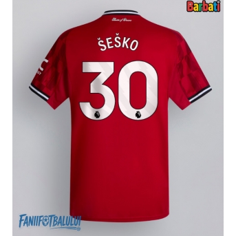 Manchester United Benjamin Sesko #30 Tricou Fotbal Replică 2025-26 Barbati Acasa